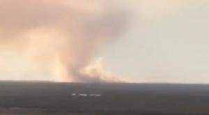 Otro día de humo en Rosario por quemas en el Paraná