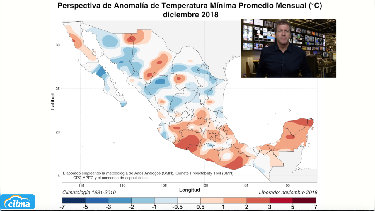 Clima en México este mes de diciembre 2018 Clima en México este mes de diciembre 2018