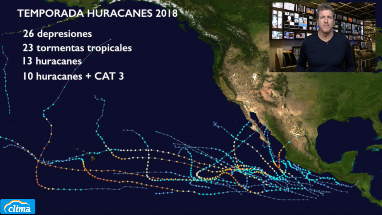 Finalizó la temporada de huracanes en el Pacífico con record histórico
